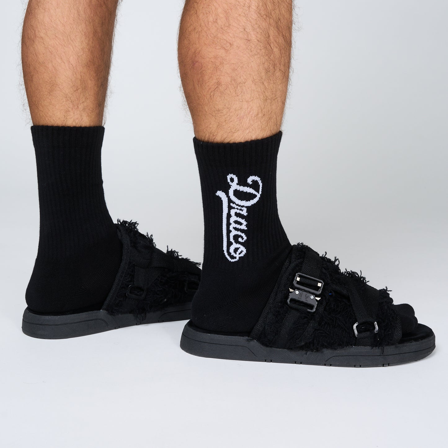 Draco Cursive Socks - Black