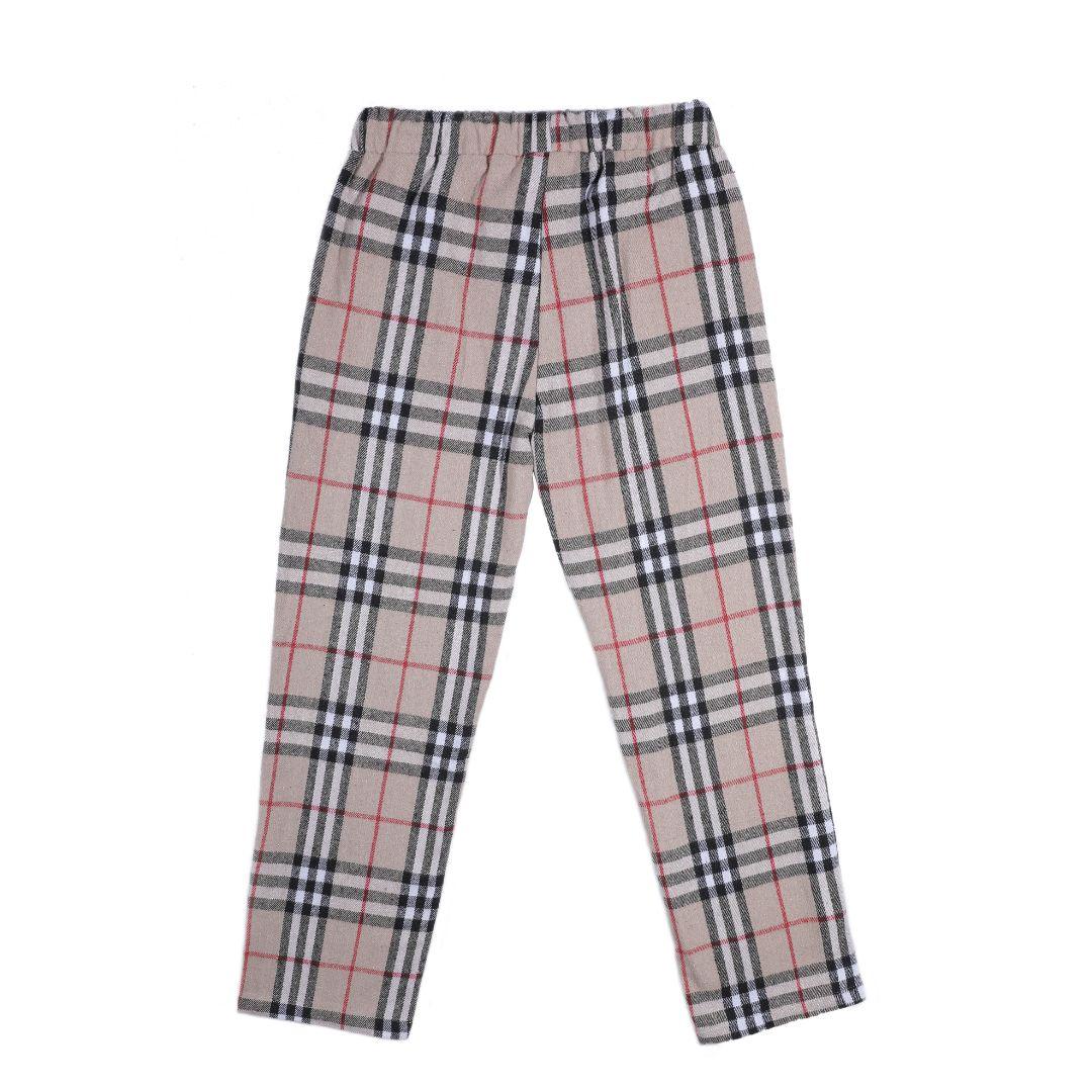 Draco Pajamas - Beige Plaid