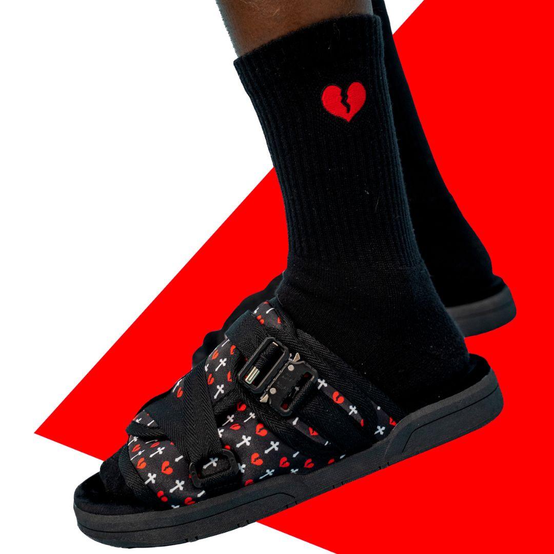Draco Heartbreak Socks - Black