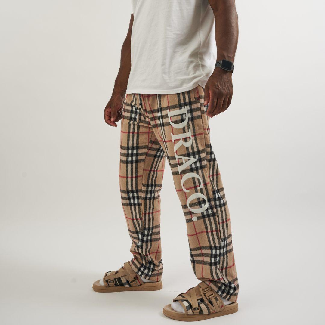 Draco Pajamas - Beige Plaid