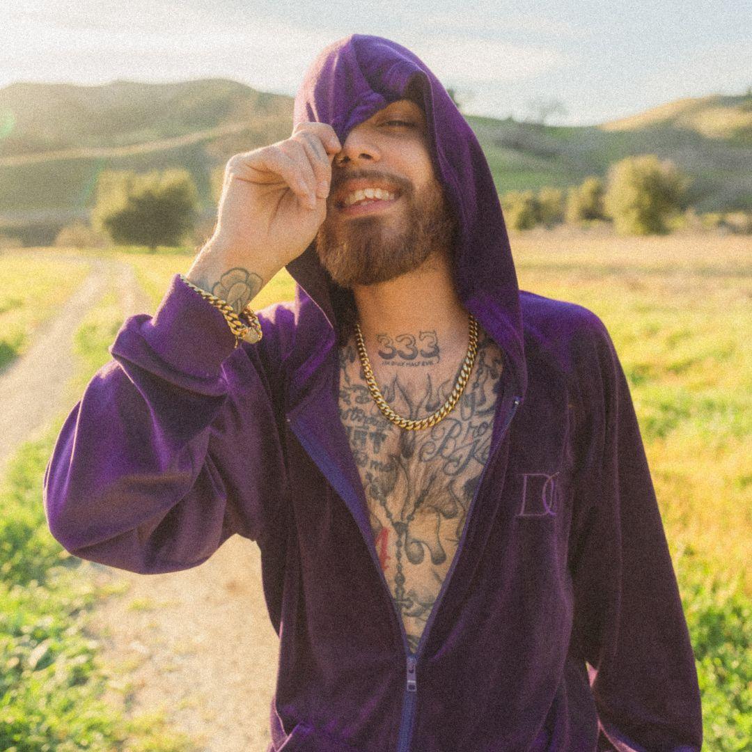 Draco Velour Tracksuit - Midnight Purple