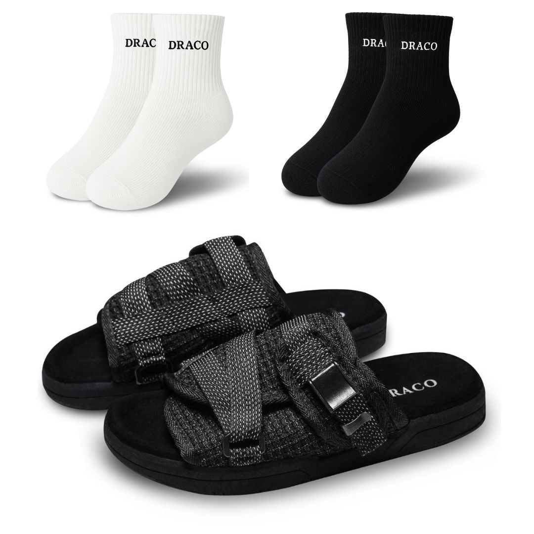 Reflective DracoSlides & Socks Bundle
