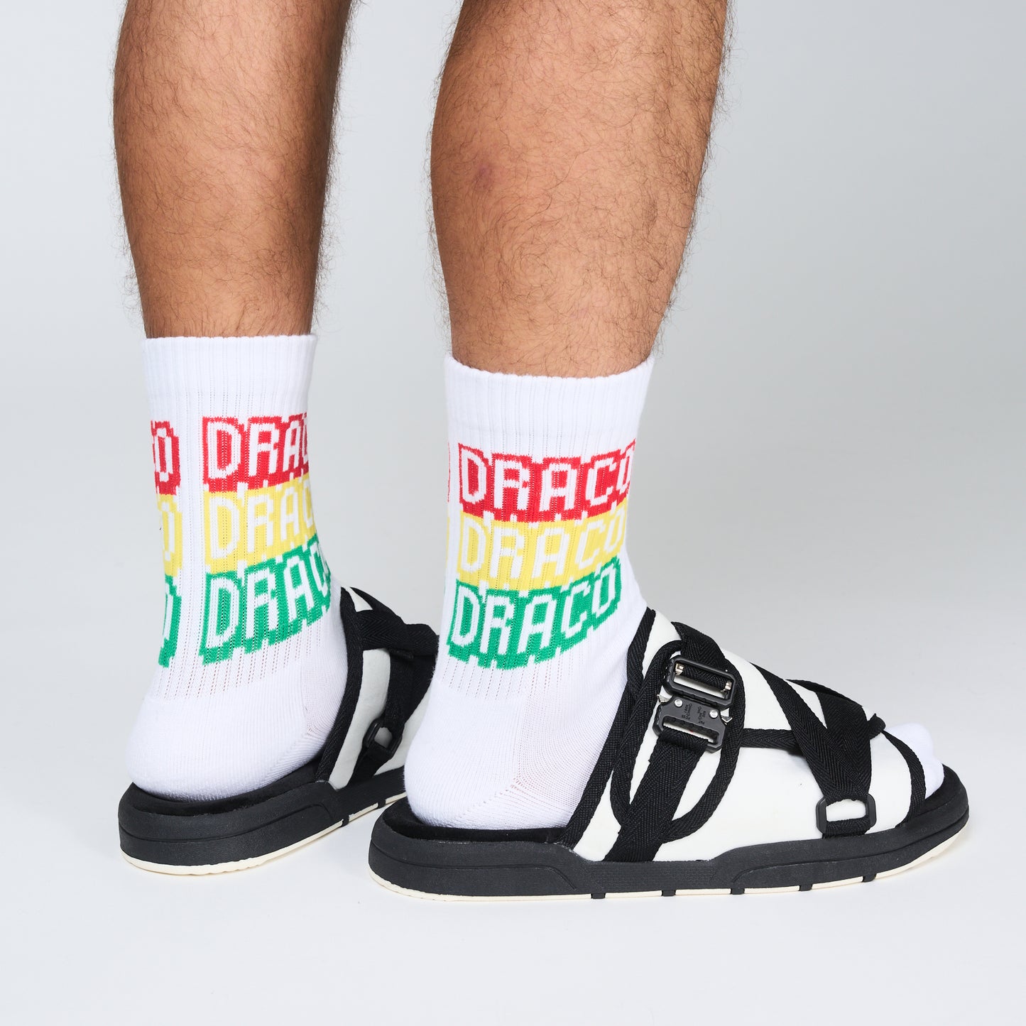 Draco Rasta Socks - White