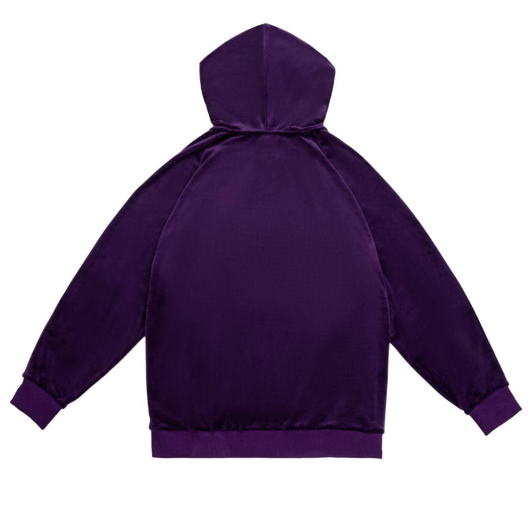 Draco Velour Tracksuit - Midnight Purple