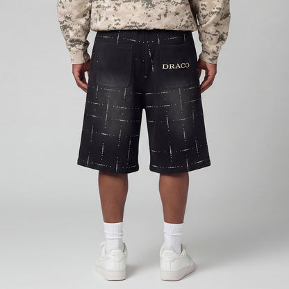 Draco Scattered Rhinestone Shorts