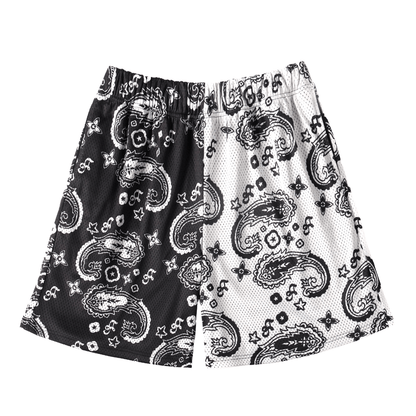Bandanna Split Shorts