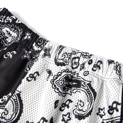 Bandanna Split Shorts