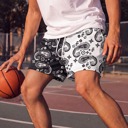 Bandanna Split Shorts