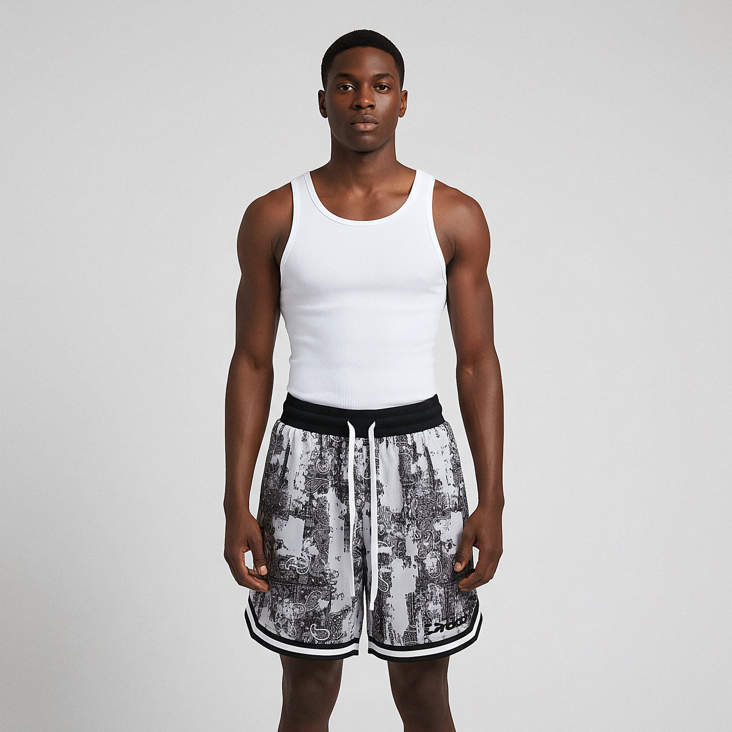 Faded Bandanna Shorts