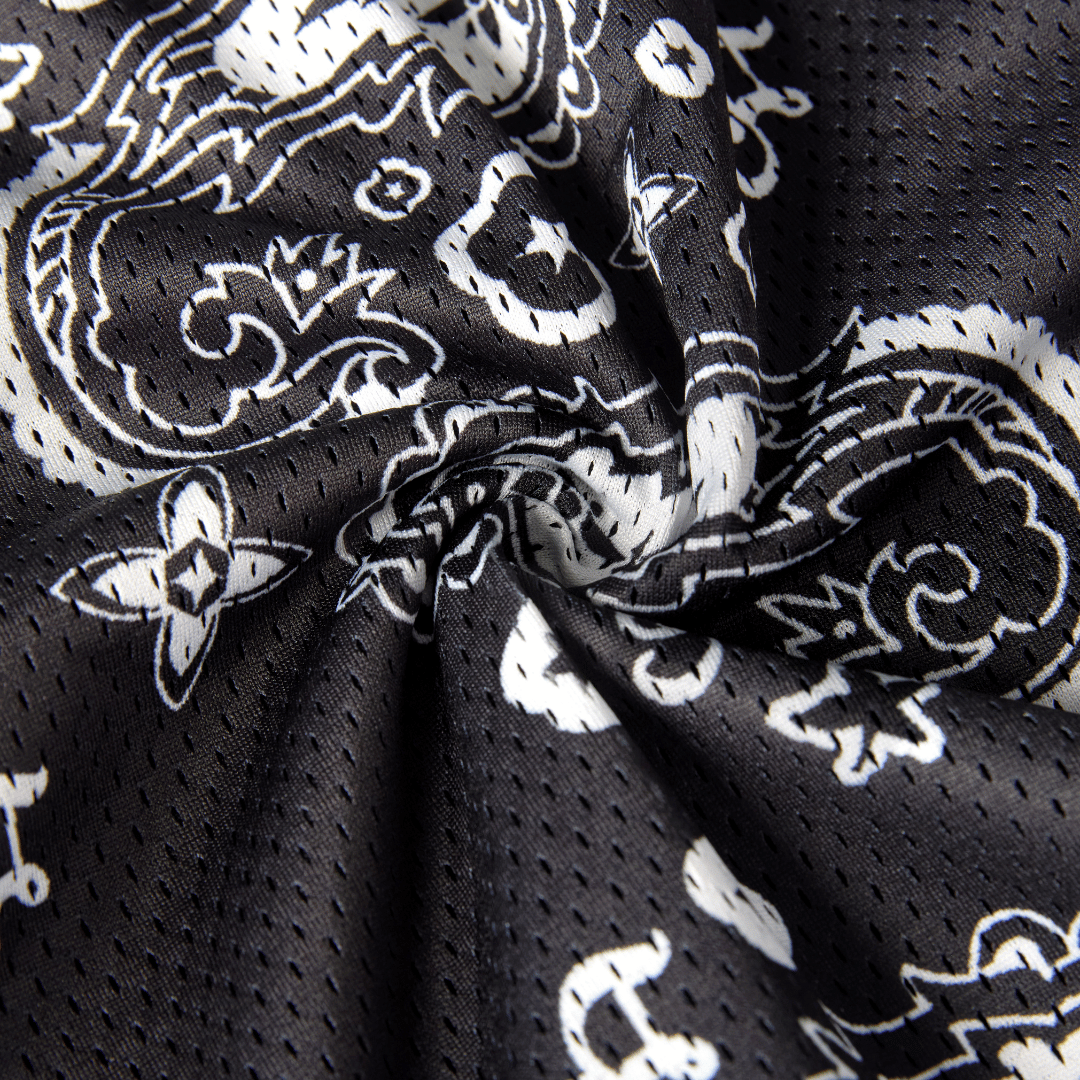 Black Monogram Shorts