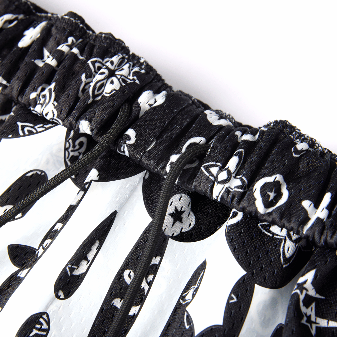 Black Monogram Shorts