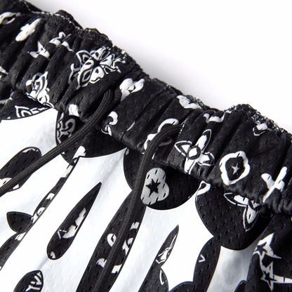 Black Monogram Shorts