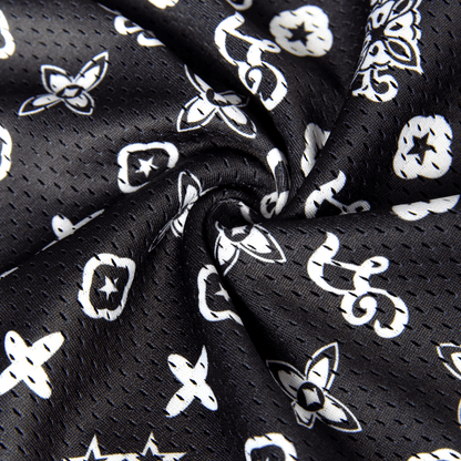 Black Monogram Shorts