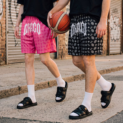 Pink Monogram Shorts