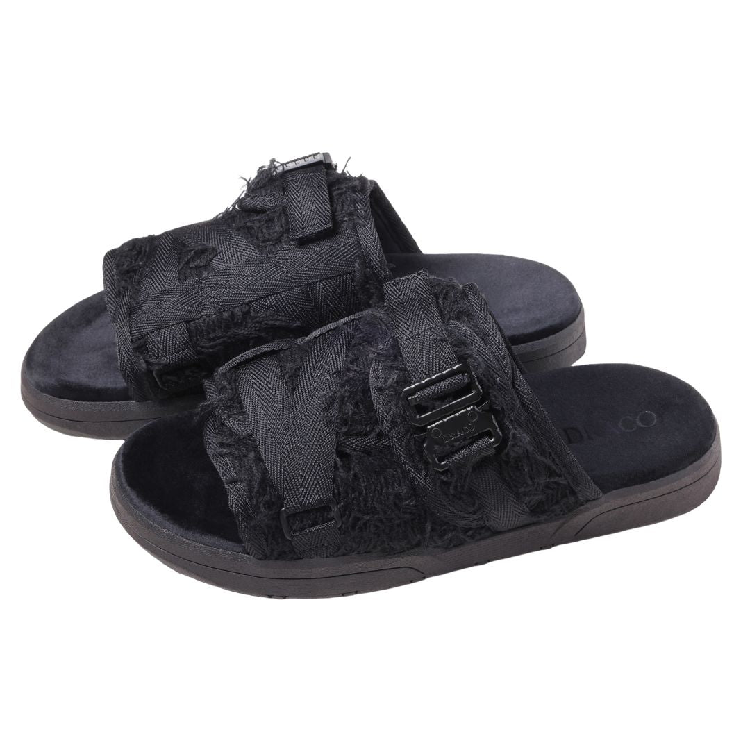 Distressed DracoSlides | Suede Memory Foam Slides – Dracoslides