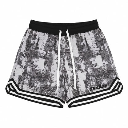 Faded Bandanna Shorts