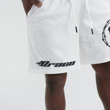 Draco Bandit Shorts - White