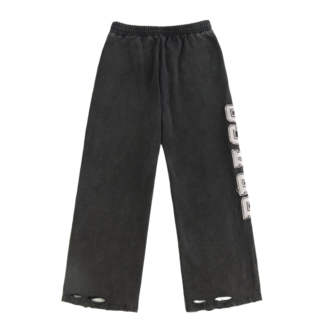 Draco Black Distressed Pants