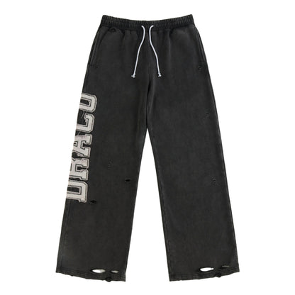 Draco Black Distressed Pants
