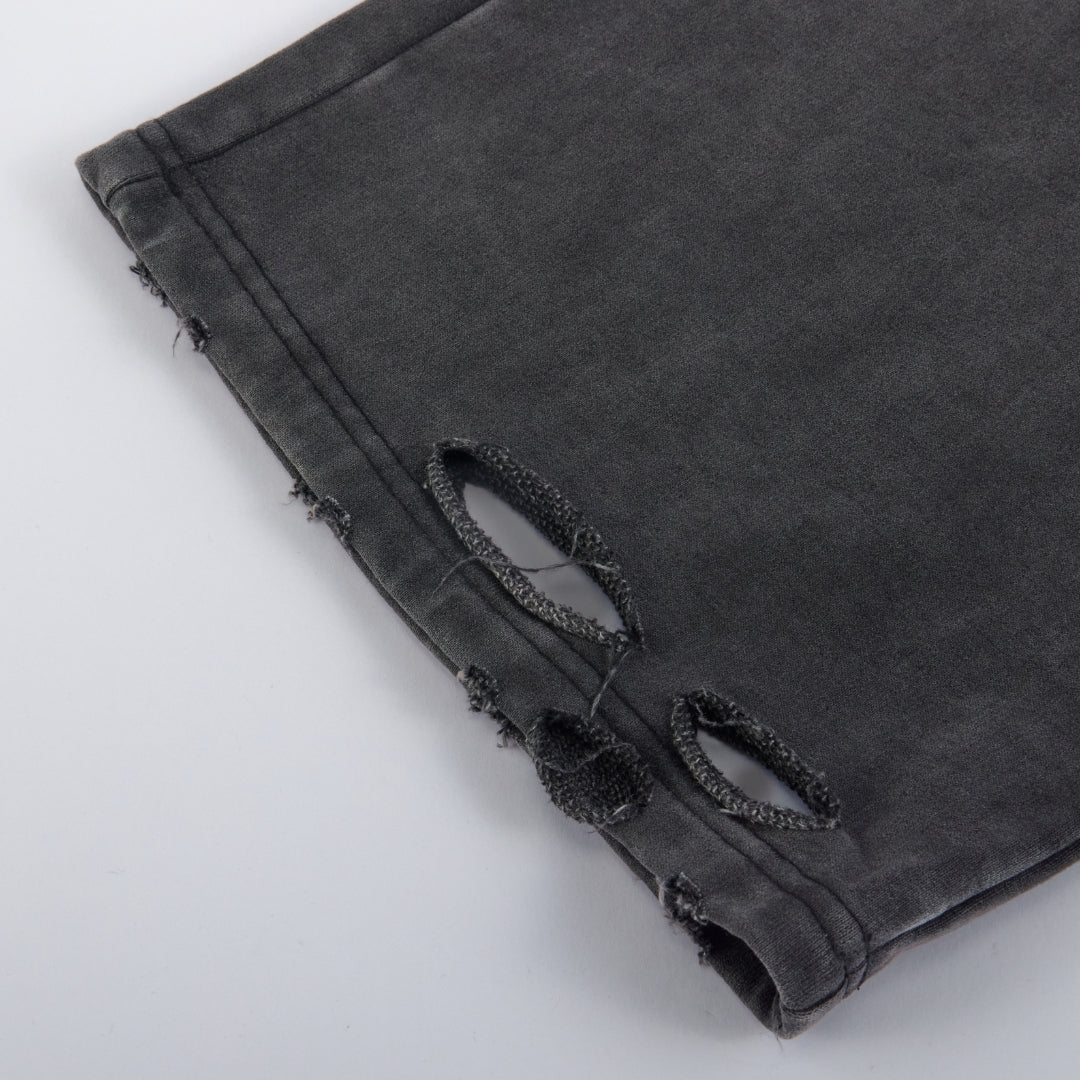 Draco Black Distressed Pants