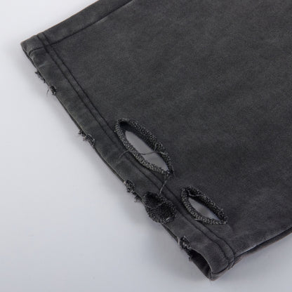 Draco Black Distressed Pants
