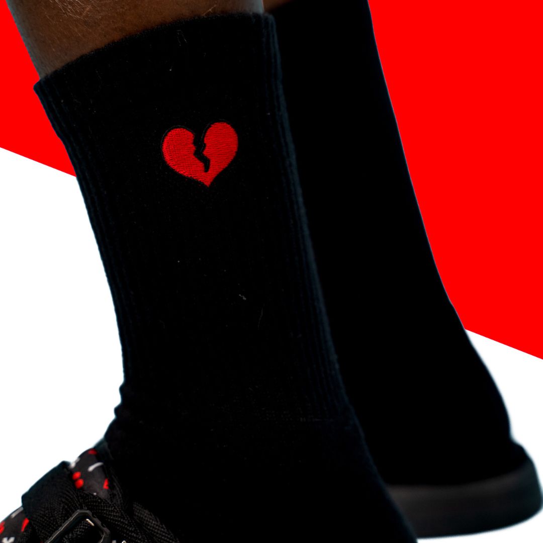 Draco Heartbreak Socks - Black