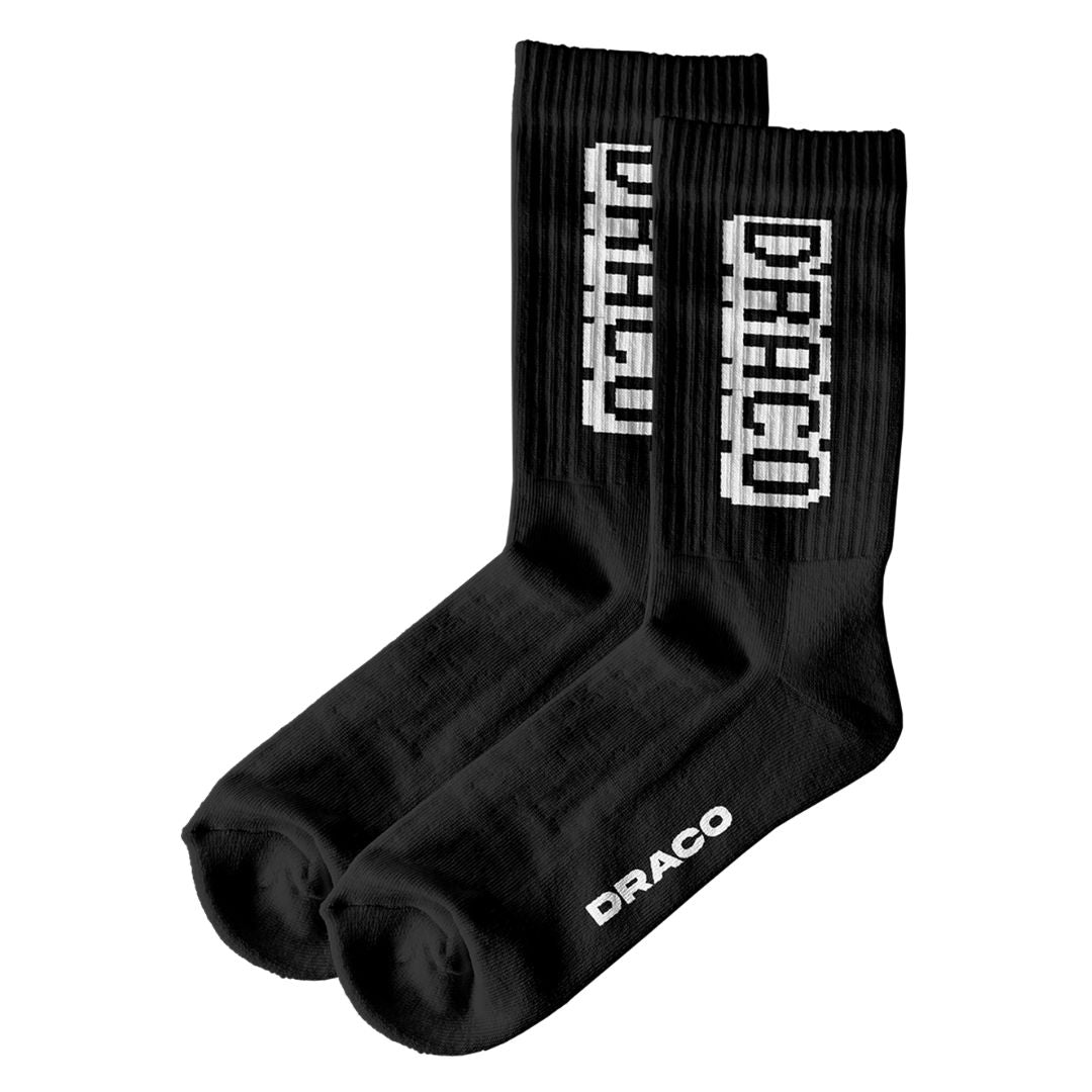 Draco Minecraft Socks - Black