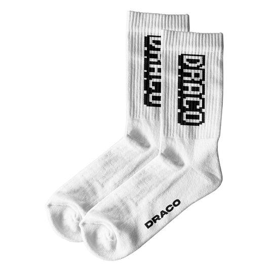 Draco Minecraft Socks - White