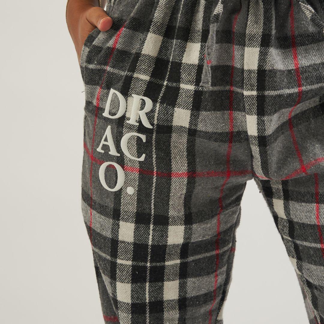 Drake Pyjamas Draco Pajamas - Black Plaid – Dracoslides