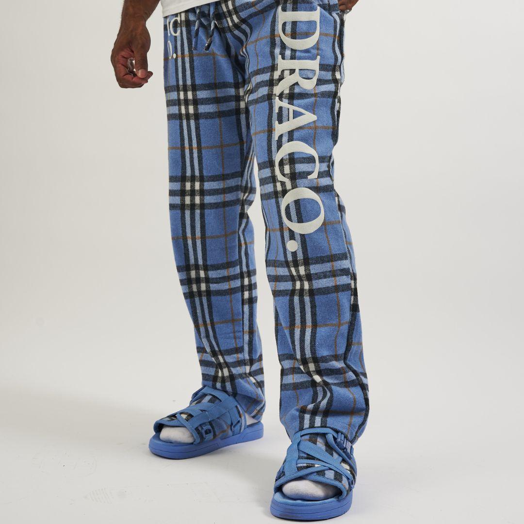 Drake Pyjamas Draco Pajamas - Blue Plaid – Dracoslides