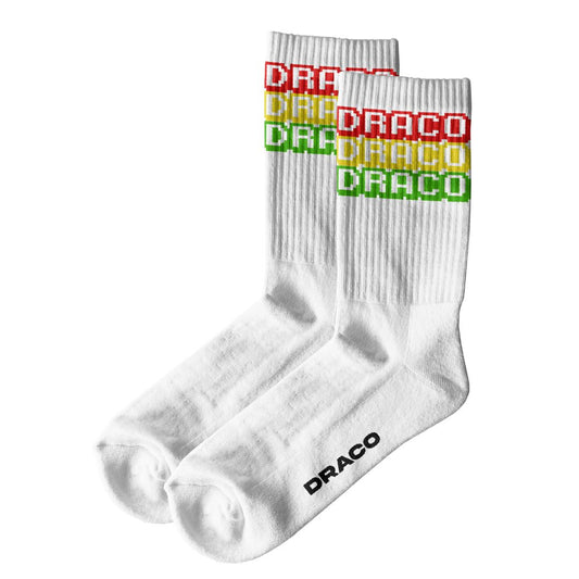 Draco Rasta Socks - White