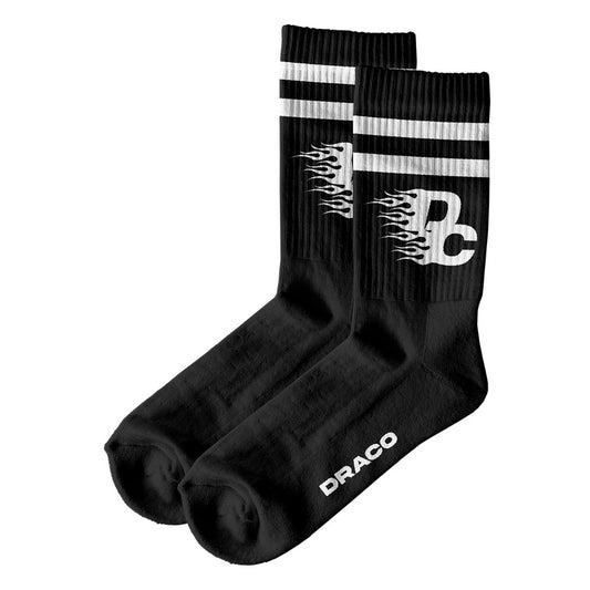 DC Flame Socks - Black