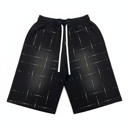 Draco Scattered Rhinestone Shorts