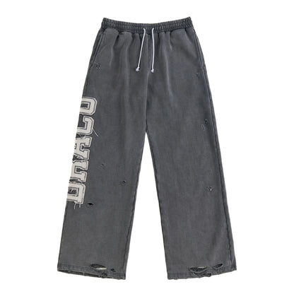 Draco Grey Distressed Pants