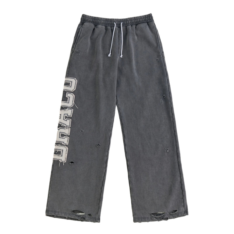 Draco Grey Distressed Pants