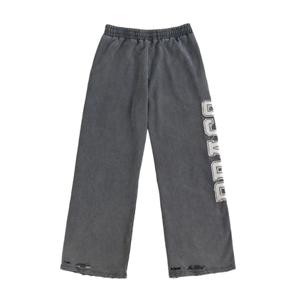 Draco Grey Distressed Pants