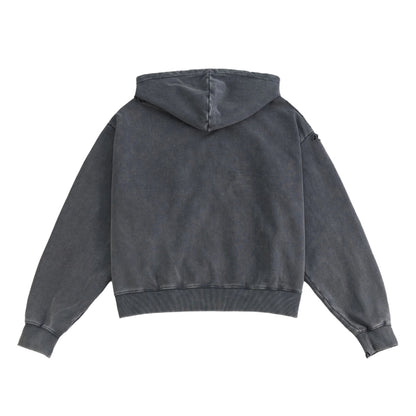 Draco Grey Distressed Zip Up