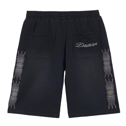 Draco Rhinestone Sweat Shorts