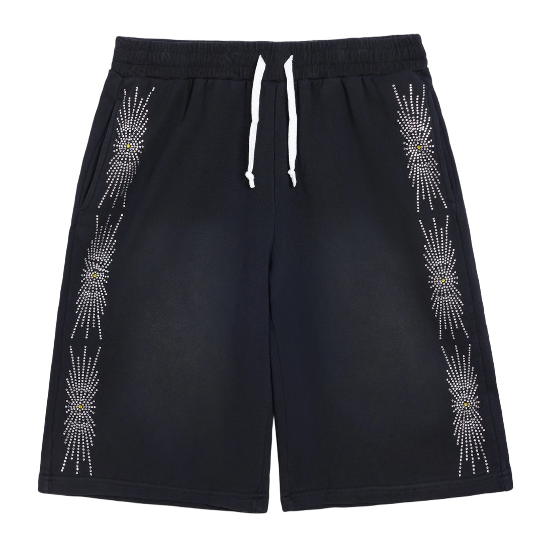 Draco Rhinestone Sweat Shorts