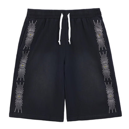 Draco Rhinestone Sweat Shorts