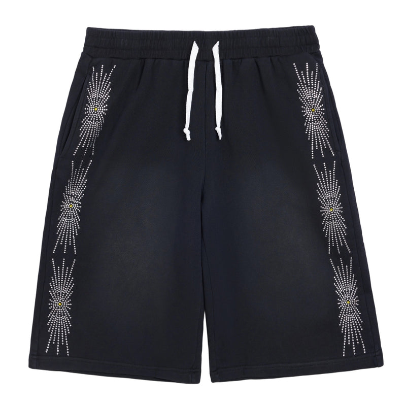 Draco Rhinestone Sweat Shorts