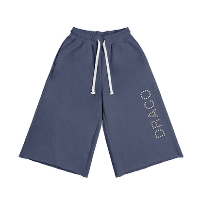 DC Studded Wide-Leg Shorts