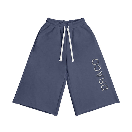 DC Studded Wide-Leg Shorts