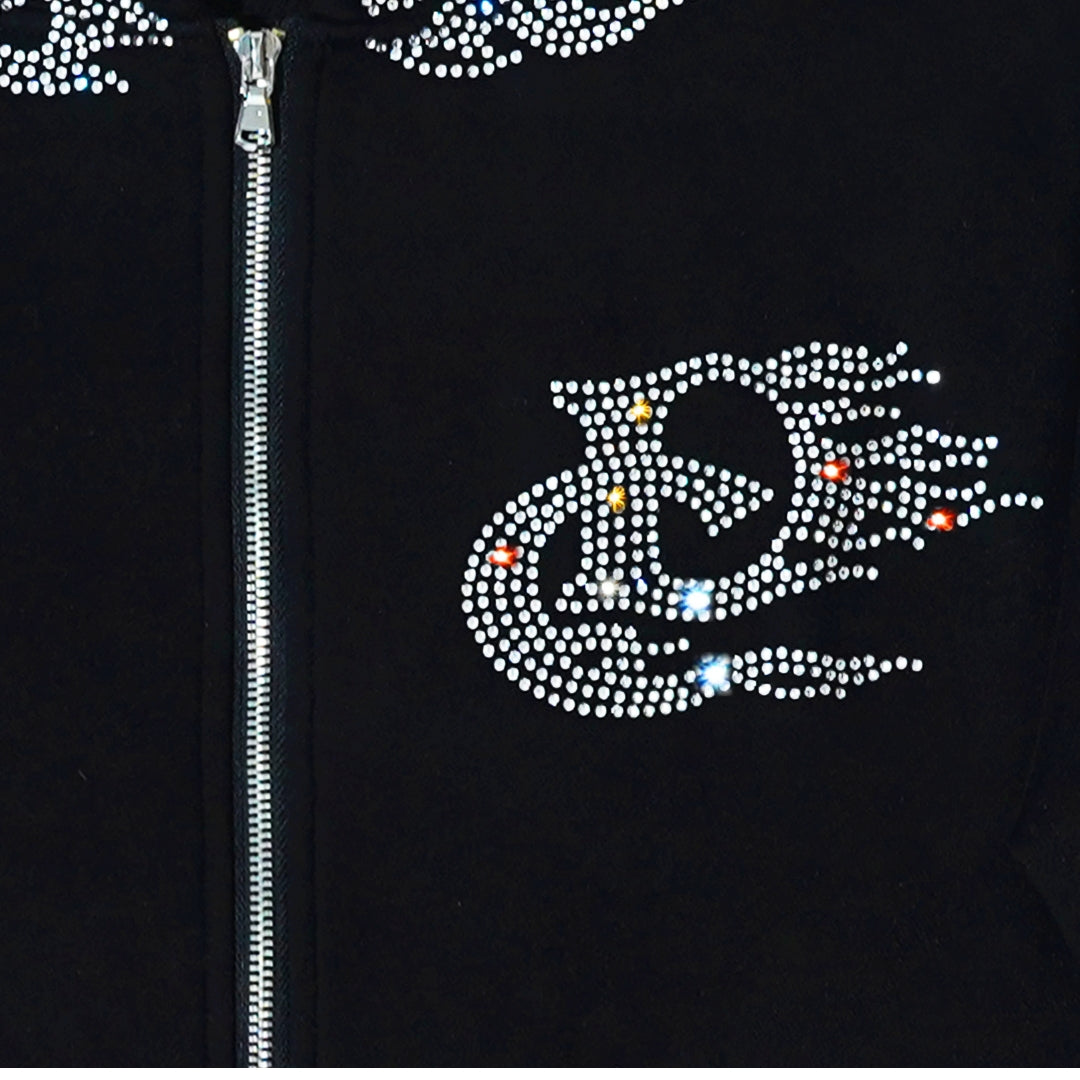 Flame Rhinestone Sweatsuit