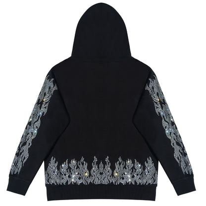 Flame Rhinestone Sweatsuit