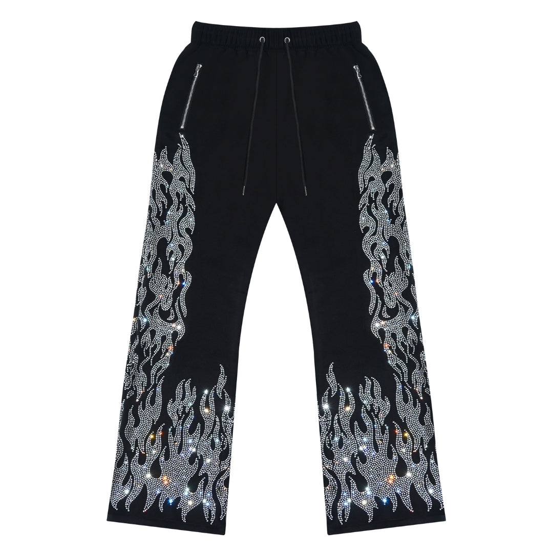 Flame Rhinestone Sweatsuit