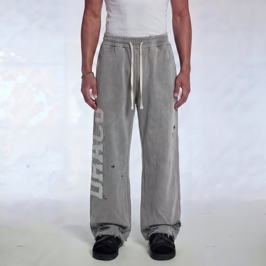 Draco Grey Distressed Pants