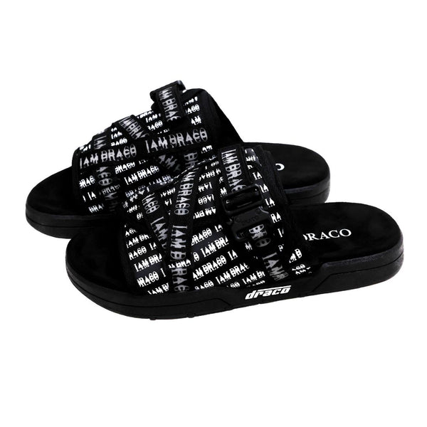 I AM DRACO Slides | Suede Memory Foam Comfort Slides – Dracoslides
