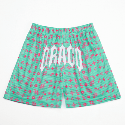 Mint Monogram Shorts