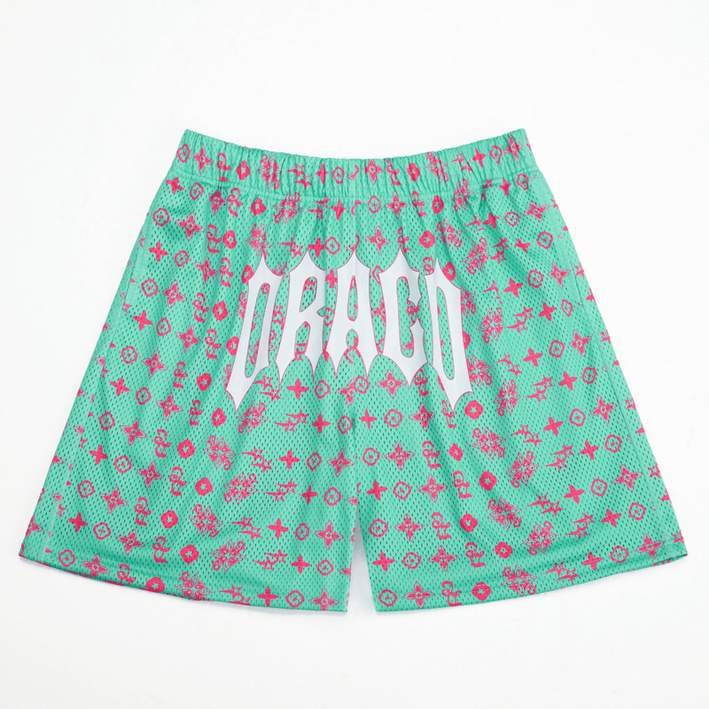 Mint Monogram Shorts